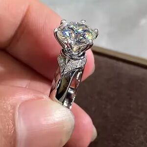 *NEW* Elegant 925 Silver Wedding Ring